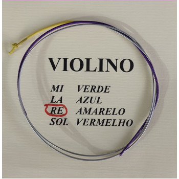 Corda Violino Mauro Calixto Ré - Amarelo